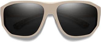Smith Outrigger 61mm ChromaPop Polarized Sunglasses in Matte Summit /Black at Nordstrom