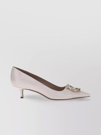 Ferragamo slim heel pointed toe pumps