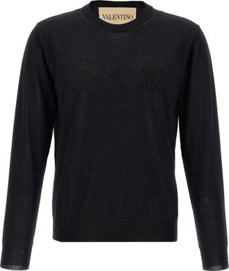 Valentino Garavani Mens Logo Embroidery Sweater