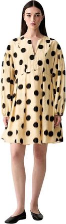 Stine Goya Dames, Jurken, Beige, Maat: XS Polyamide