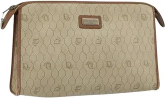Dior Pre-owned Clutches, female, Beige, Size: ONE SIZE Pre-owned Vintage Clutch Bag