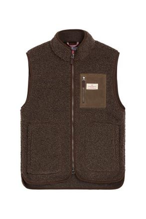 Amundsen & Scott Heroes Wool Fleece Vest Womens in Cowboy at Nordstrom, Size X-Large Eu