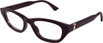 Cartier Cat-eye Frame - Dames - Accessoires - Rood - Maat: 54 MM