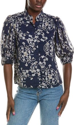 CeCe by Cynthia Steffe Cece Open Collar Top