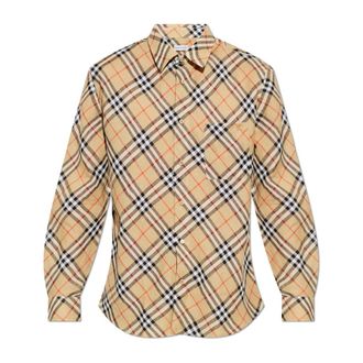 Burberry Casual Shirts, male, Brown, Size: XL Roland Shirt