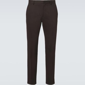 Ermenegildo Zegna Cotton and cashmere slim pants