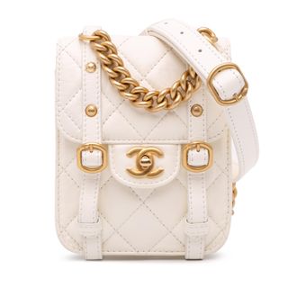 Chanel Chanel Gequilted Lamsleren Schoudertas
