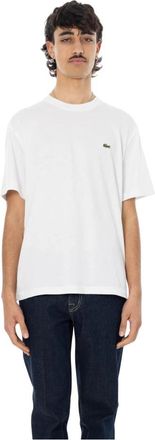 Lacoste Classic Fit Katoenen T-shirt - Heren - T-shirts - Wit - XL - Katoen - Tops