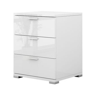 Vicco Mesilla De Noche Marseille, Blanco Alto Brillo, 46.2 X 60 Cm