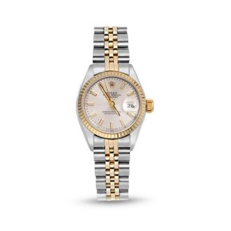 Rolex Pre-owned Rolex Datejust Automatic Chronometer White Dial Ladies Watch 179173 WSJ