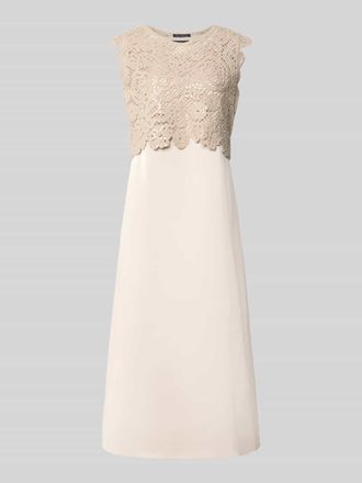 Betty Barclay Midikleid im 2-in-1-Look mit Rundhalsausschnitt in Beige, Gr&ouml;&szlig;e 38