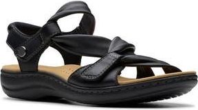Clarks Laurieann Bell Sandal in Black Leather at Nordstrom Rack, Size 8.5