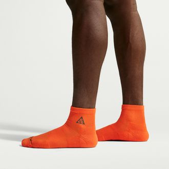 Nike Unisex Nike ACG Everyday Elevated Ankle Socks (1 Pair) in Orange | IH8648-819