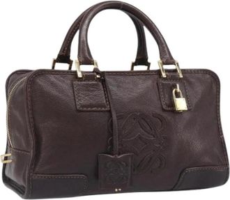 Loewe Pre-owned Hand Bag - Dames - Vintage Handtas - Bruin - ONE Size - Leer - Vintage