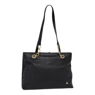 Bally Pre-owned Vintage tote bag - Dames - Pre-owned - Zwart - Maat: ONE Size Leer