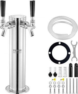 OEM Dispenser A Torre Per Birra Alla Spina Con Doppio Rubinetto
