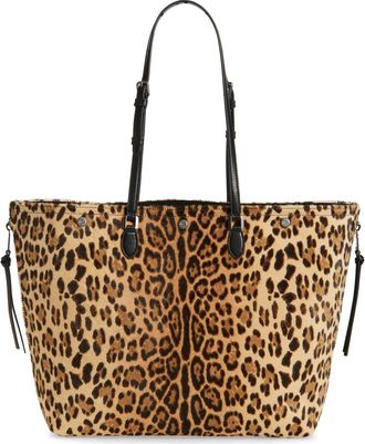 Dolce & Gabbana Shopping Leopard Print Genuine Calf Hair Tote at Nordstrom