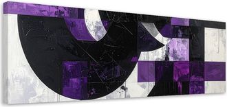 Feeby Impresi&oacute;n De Imagen, Abstracci&oacute;n Moderna Textura Violeta, 120x40