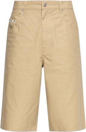 Moschino Cotton Shorts - Heren - Korte Broeken - Beige - S - Katoen - Korte Broeken