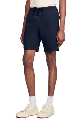 Sandro Cotton shorts in Midnight Blue at Nordstrom, Size 449 Eu