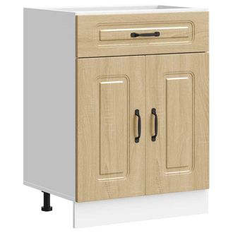 vidaXL Base Da Cucina Kalmar Rovere Sonoma In Legno Multistrato - Vidaxl