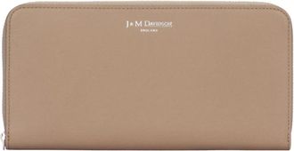 J & M Davidson Portafoglio - Dames - Portefeuilles - Beige - ONE Size - Leer - Accessoires