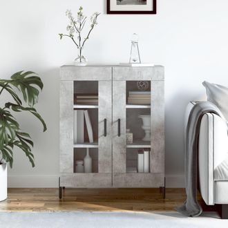 Berkfield Home Sideboard Concrete Grey 69.5x34x90 cm Engineered Wood