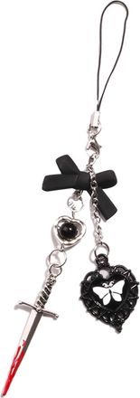 Generic CQEAZ Keychain Pendant Stylish Gothic Keychain Pendant Fashionable Phone Lanyard Unique Phone Pendant Phone Charm Versatile Phone Straps