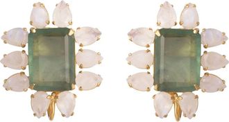 Bounkit Womens Lucille Studs In Light Green