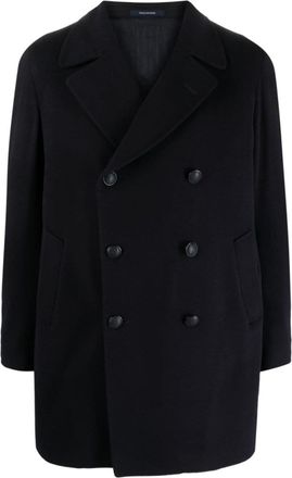 Tagliatore Navy Blue Double-breasted Blazer