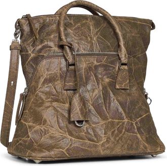 Maison Margiela Womens Handbag 5ac Soft Brown Goatskin Handbags Hand Bags