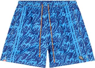 Diesel Zwembroek met print - Blauw