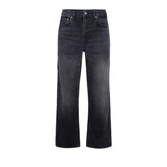 Represent Straight Jeans, male, Black, Size: W32 Black Baggy Straight Jeans