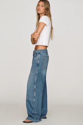 AG - Adriano Goldschmied AG Stella Mid-Rise Wide-Leg Jeans