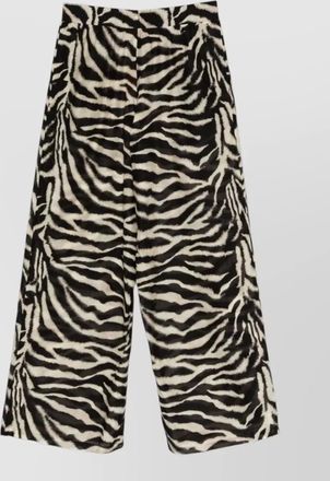 Ermanno Scervino wide leg trousers zebra pattern