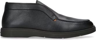 Santoni Enkellaars - Heren - Enkellaarsjes - Zwart - 43 1/2 EU - Denim - Schoenen