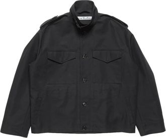 Acne Studios Giacca Blouson in Raso di Cotone - - Jackets - Uomo - Nero - S