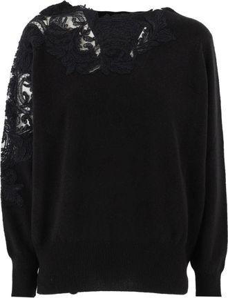 Ermanno Scervino Trui - Dames - Cashmere truien - Zwart - S - Kasjmier - Truien & Vesten