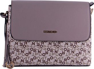 Roncato Logo Eco-Leren Handtas - Dames - Schoudertassen - Paars - ONE Size - Leer - Tassen