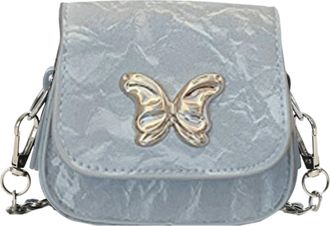 Generic Elegant Chain Shoulder Bag, Butterfly Shape Purse, 10.7 Inches Handbag with Fine Craftsmanship, Soft Leather Material, Shoulder Bag with Adjustable St