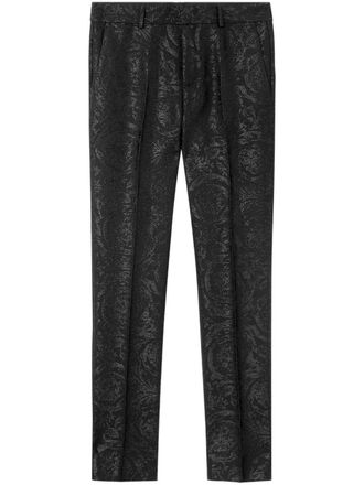 Versace tailored wool-blend trousers - Black