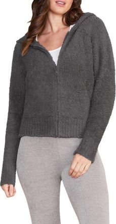 Barefoot Dreams CozyChic Zip Hoodie in Carbon at Nordstrom, Size X-Small