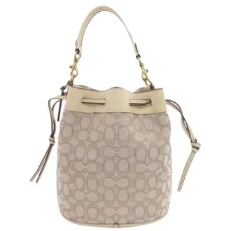 Coach Pre-owned Bucket Bags, female, Beige, Size: ONE SIZE Pre-owned Bucket Bag