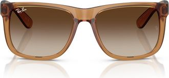 Ray-Ban 58mm Gradient Square Sunglasses in Beige at Nordstrom Rack
