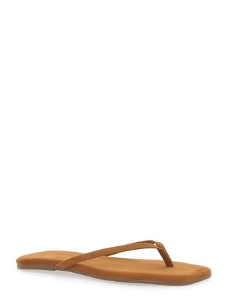 Tkees Womens Sandals Square Toe Lily Suede Beige
