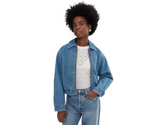 Levi's Laydown Collar Bomber Womens Jacket Medium Wash : SM, Cotton