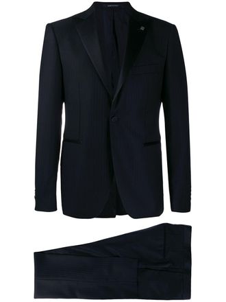 Tagliatore pinstripe dinner suit - men - Acetate/Cupro/Viscose/Wool - 52 - Blue