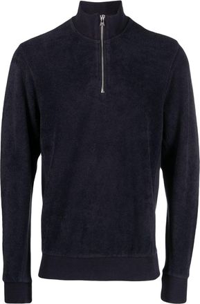 Orlebar Brown half-zip cotton sweater - men - Cotton - S - Blue
