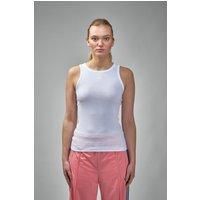 Ganni Soft Cotton Rib Tank Top