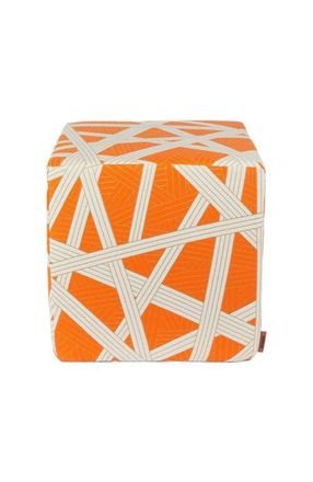 Missoni Home Nastri 40x40x40 Cm Footstool Cube With Contrasting Stitching in Orange at Nordstrom
